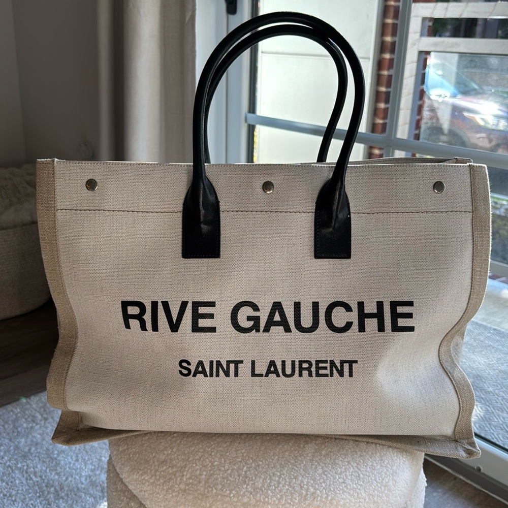 YSL Large Canvas Tote